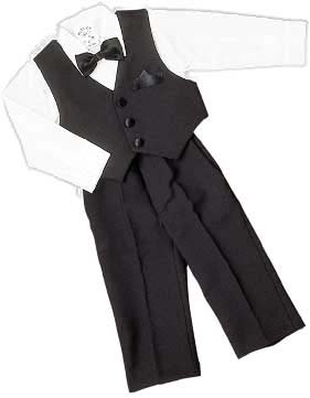 Boys 4Pc Slacks/VEST  Sets  - Sizes: 1 Thru  4