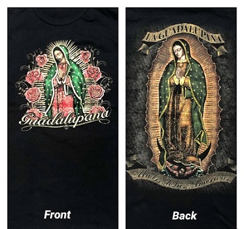 La Guadalupana  Mexican Catholic  T-SHIRT Screen Printed