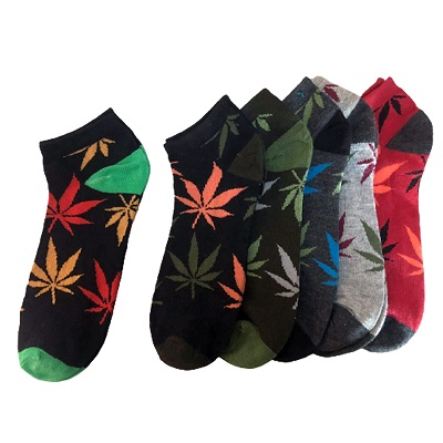Marijuana Weed Crew SOCKS - Size  Range: 9-11