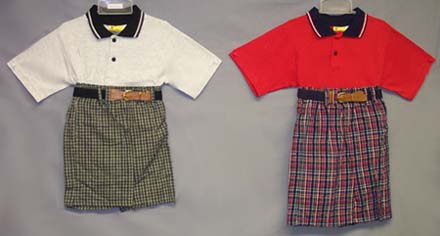 ''Photo Zone''  3Pc Boys Short  Sets  With Polo Shirts  (4--7)