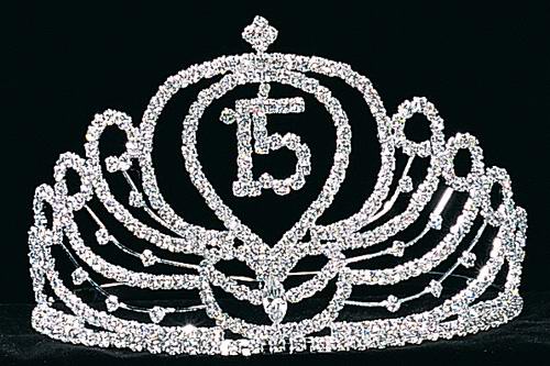 Rhinestones TIARA   ( # PS 466 - 15)