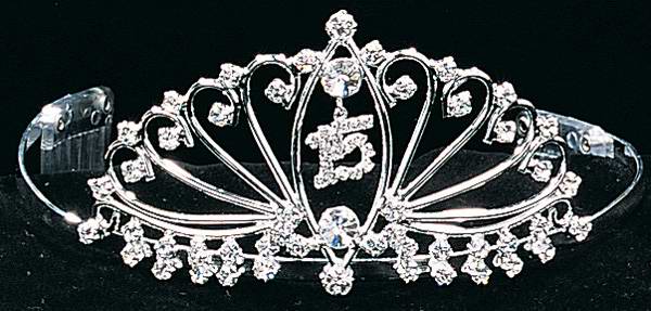 Rhinestones TIARA -  Sweet 15/Quincenera  (  # PS99-15)