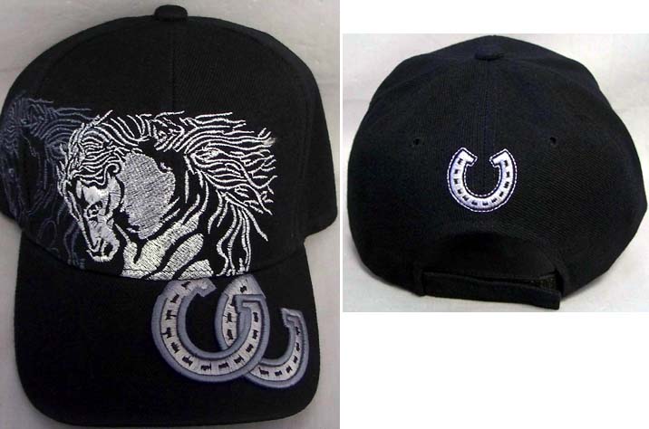Native Pride Baseball  Caps ..... HORSE  & HORSE Shoes