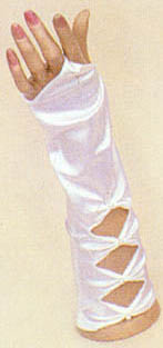 SATIN  Fingerless  Gloves - 3 Windows. For Women ( # 2242)