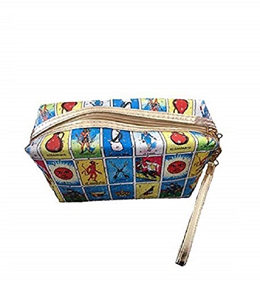 Loteria Mexican Makeup Pouch COSMETICS Bag