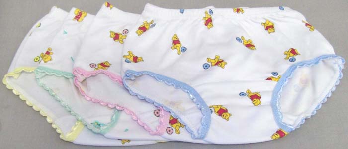 ''Little BEARs'' Girls Cotton Panties - Sizes:1-3  ( # 109DS)