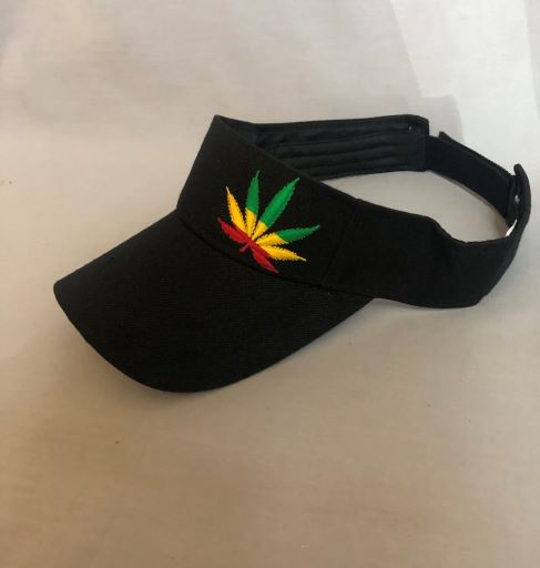Marijuana Weed Pot Visors For ADULTs - Embroidered