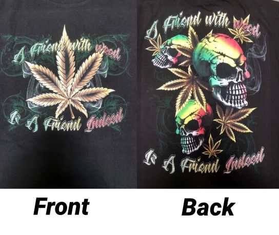 Marijuana Pot Weed  Reggae Rasta Screen Printed T-SHIRTs