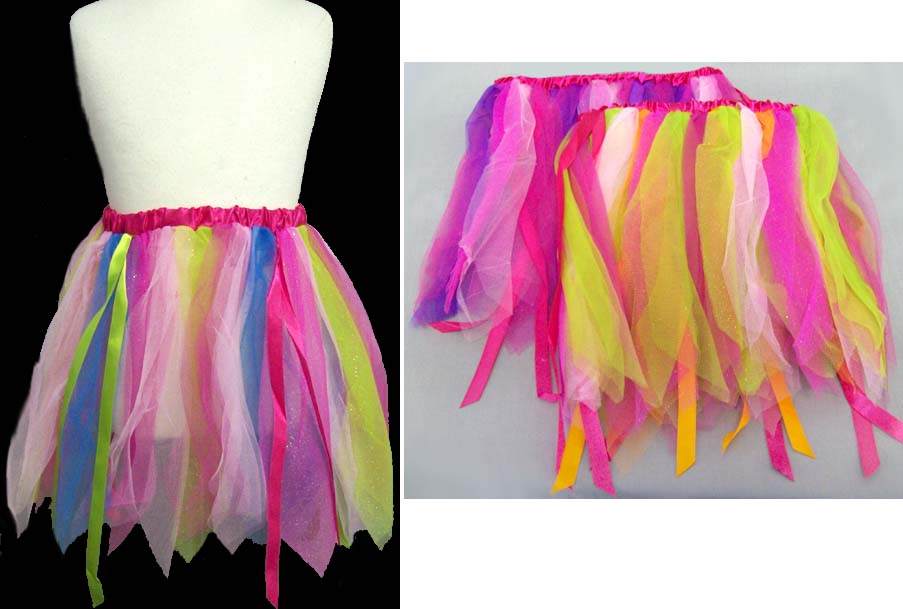 Dance Wear - Tutu SKIRT - In Rainbow Colors -Small ( # C28169A)