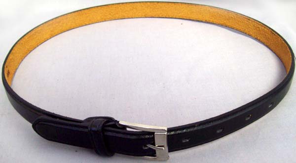 Boys Faux LEATHER Dress Belt - Black Color