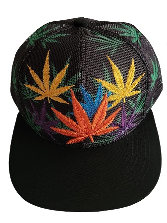 Premium Marijuana Snap Back Trucker  Baseball CAPS Color Leaves
