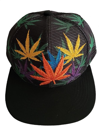 Premium Marijuana Snap Back Trucker  BASEBALL CAPs Color Leaves