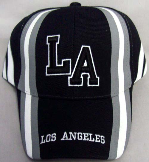 ''Los Angeles'' 3Tone Embroidered CAPS  ( # 8427)