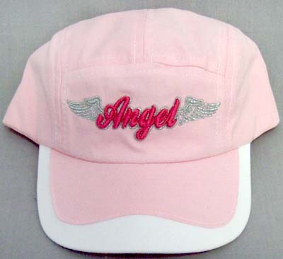 ''Angel''  Baby Girl Embroiddred Pink CAP
