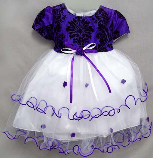 Girls Fancy DRESS - Purple Color (6-24 Mos)