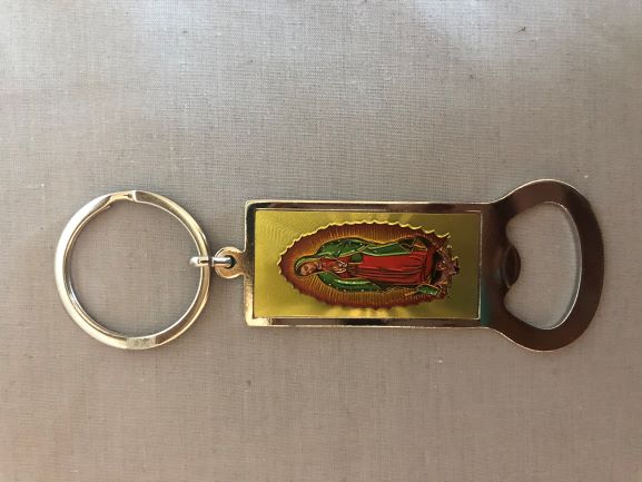 Guadalupe Metal Key Chain & Bottle Opener Combo