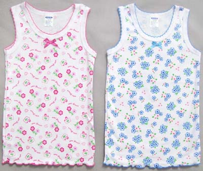 Girls Printed Flower TOPs -  Sizes: 4-6  ( # 4003)