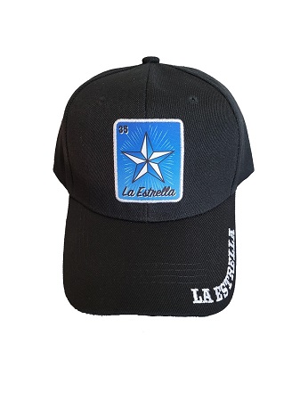 La Estrella Loteria Embroidered & Printed Baseball CAP - Black