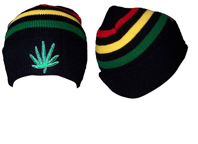 Marijuana Weed Cannabis Beanies Knitted   Winter CAPS