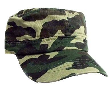 Military Green Military Style Camo  BASEBALL Caps - Castro Style