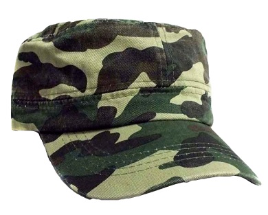 Military Green Military Style Camo  Baseball CAPS - Castro Style