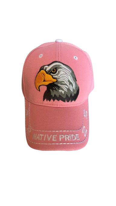Eagle Native Pride BASEBALL Cap Embroidered - Pink Color