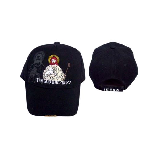 The God Shepherd ....... Embroidered BASEBALL Cap - Black Color