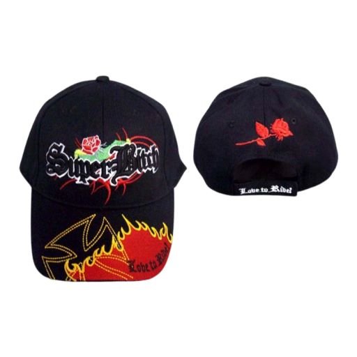 ''Super Bitch''  Love to ride Biker  BASEBALL CAPs Embroidered