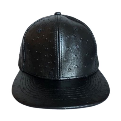 Faux LEATHER Baseball Caps For Adults - Black Color