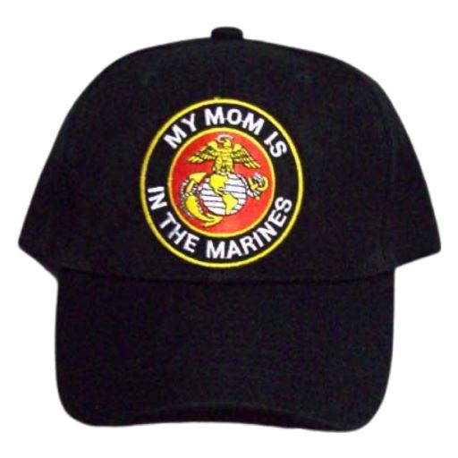 My Mom Is In The Marines   Military Embroidered BASEBALL Cap