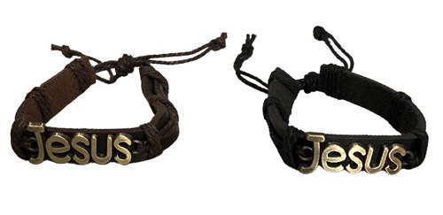 Jesus Leather BRACELETs  Christian Accessories