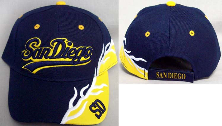 US Cities/States Embroidered CAPS - San Diego