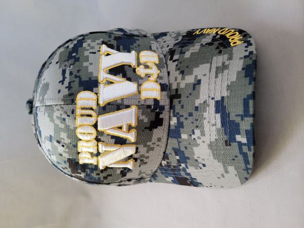 Proud Navy Military BASEBALL Cap Embroidered - Camo Color