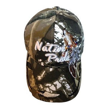 Howling Wolf Native PRIDE Baseball Caps - Camo Color