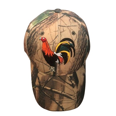 Rooster Mexican Embroidered Camo BASEBALL Caps - Camo Color