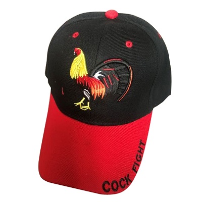 Rooster Cock Fight Mexican Embroidered Baseball Caps