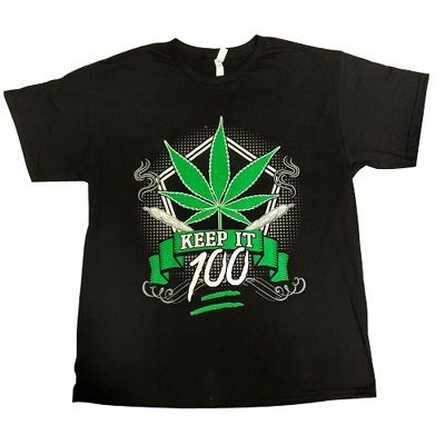 Keep It 100  Marijuana Weed Pot Cannabis  T-SHIRTS