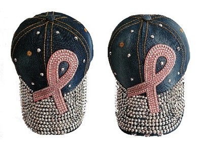 Breast Cancer Awareness  Rhinestones BASEBALL CAPs