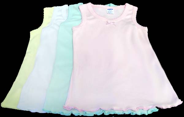 Girls Sleeveless TOPs In Solid Colors - Sizes: 4-6  ( # 4003)