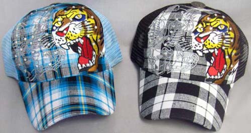 Sequined & Embroidered BASEBALL Caps - Tiger