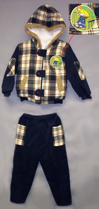 Boys  2Pc Flannel JACKET & Corduroy Pants Sets: 4-7. ( # 40301YM)