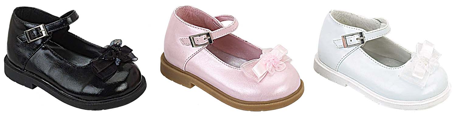 Girls Dress SHOES For Toddlers - Sizes: 1 Thru 8  (Kami-07)