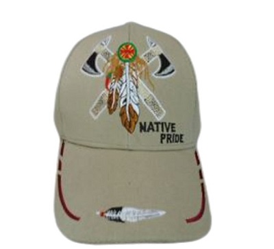 Tomahawk  Native PRIDE Baseball Cap - Khaki Color