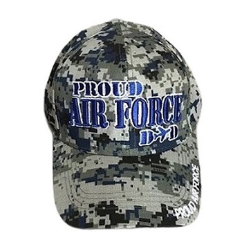 Proud Air Force Embroidered Military BASEBALL Caps - Camo Color