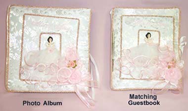 ''Quincenera''  - 2Pc Embellished Photo Albums & Guest BOOKs Sets