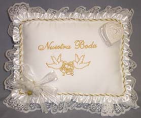 ''Nuestra  Boda''  Ring Bearer PILLOWs  - Rectangular