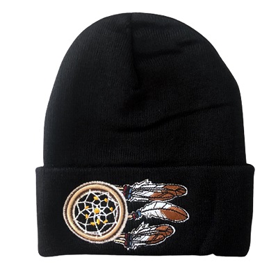 DREAM CATCHER Embroidered Beanies - Black Color
