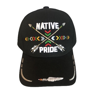 Native Pride Embroidered BASEBALL Caps - Arrows (Black Color)