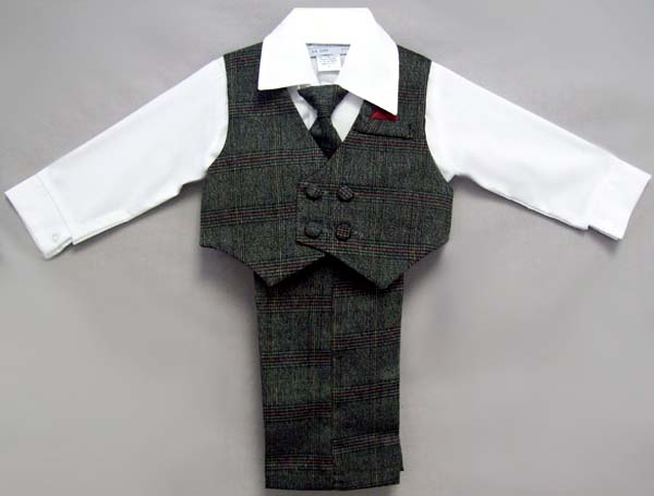 ''Albert'' Boys 4 PC Dressy Slacks Sets  - (Sizes: 1-4)