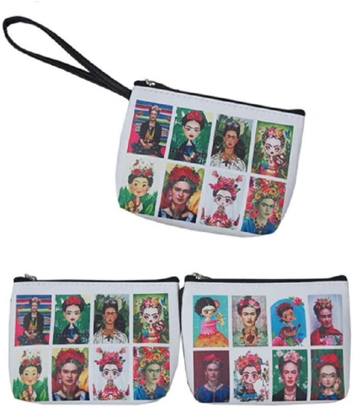 Frida Kahlo Make Up Bags Money Wallets Coin PURSES